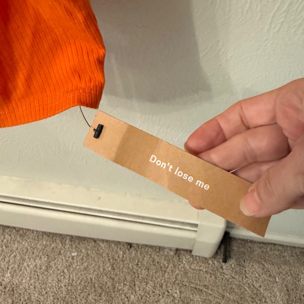 NWT Reformation size XL Laurena Knit Dress Citrus Ribbed Square Neck - Picture 6 of 14